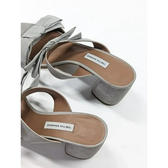 Tabitha Simmons Women's Barbi Suede Block Heel Slide Sandals Size 40 (MSRP $695) - Picture 5 of 10